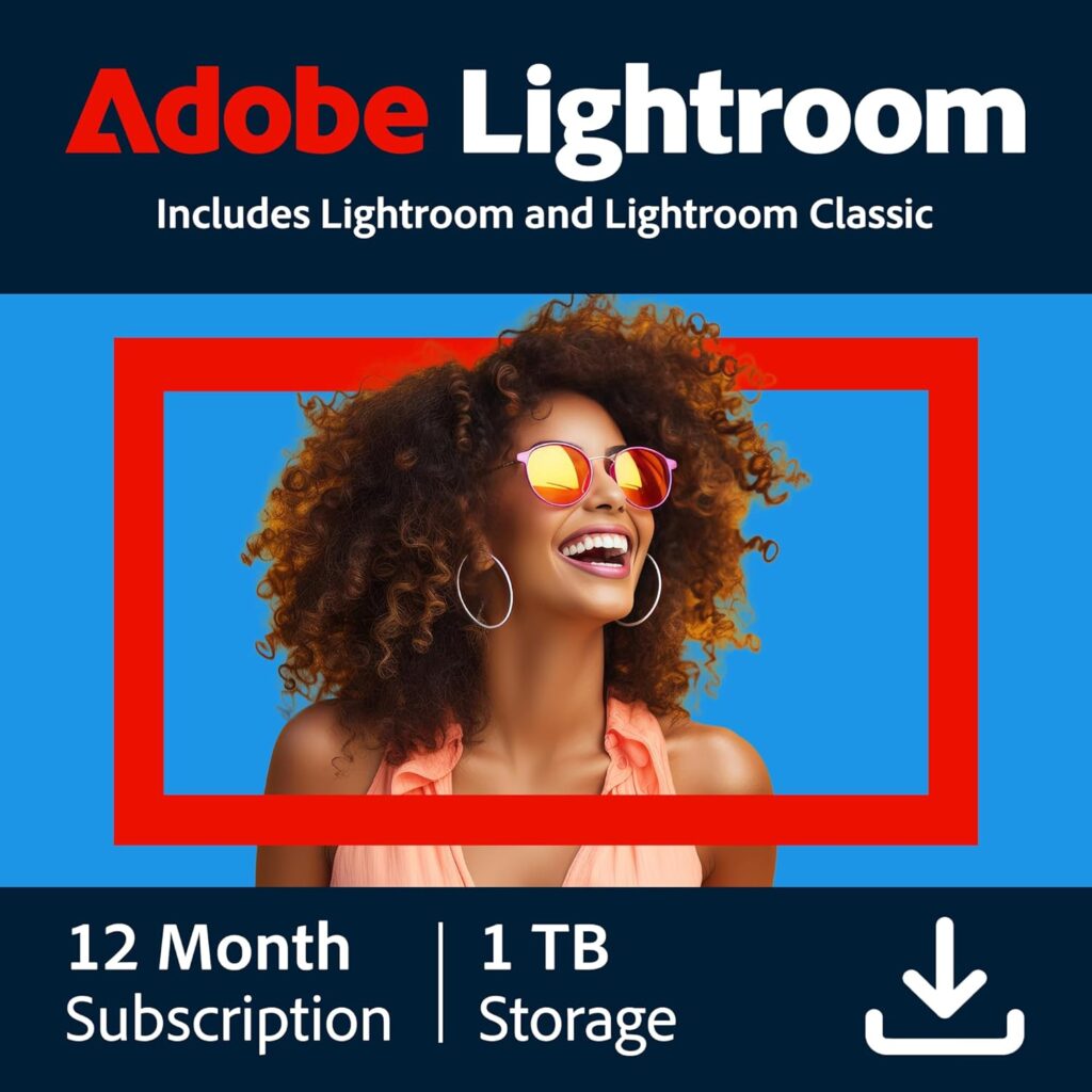 Adobe Lightroom with Lightroom Classic (1TB) – 1 Year Private Subscription