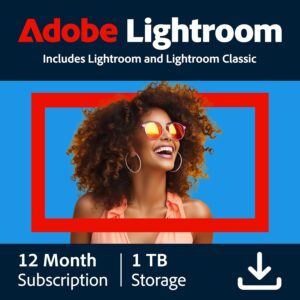 Adobe Lightroom with Lightroom Classic (1TB) – 1 Year Private Subscription