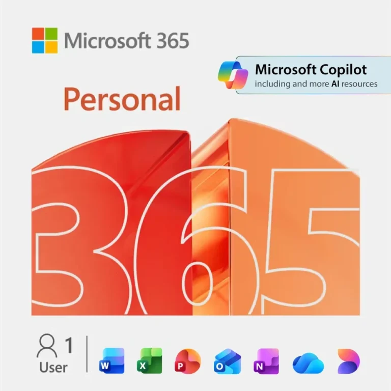 Microsoft 365 Personal – 1 User, 1 Year Key