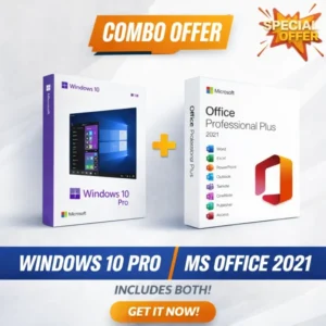 Windows 10 Pro + Office 2021 Pro Plus Lifetime Bundle